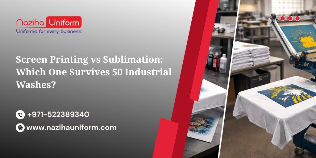 Screen Printing vs Sublimation: Which One Survives 50 Industrial Washes?