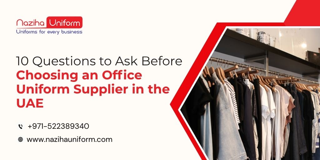 Office uniform supplier in the UAE providing professional corporate uniforms